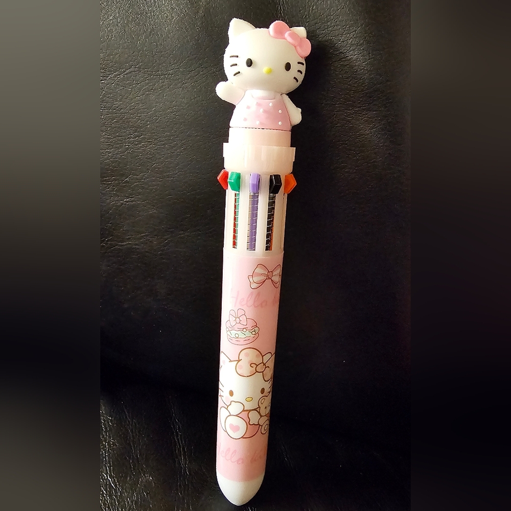 Sanrio Hello Kitty Multi-Color Ballpoint Pen 10 Ink NWOT